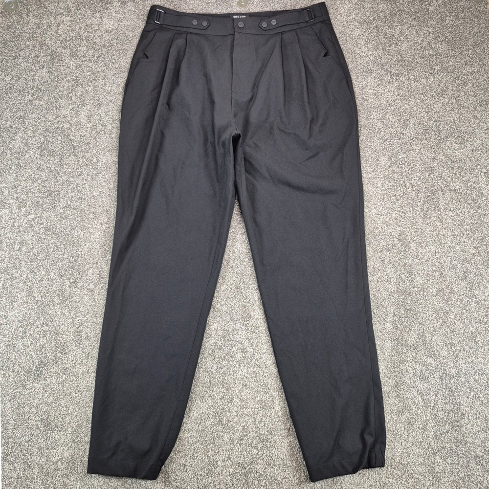 PXG Parsons Xtreme Golf Pants Mens 36 Black Pleated Adjustable Waist Performance